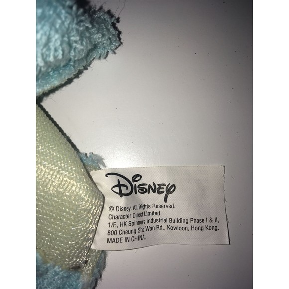 Disney Dumbo Hand Puppet Blue Soft Lovey Plush Vintage Terrycloth Blue - Picture 5 of 8